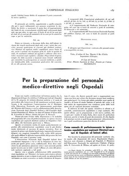 L'ospedale italiano giornale di scienza e di tecnica ospedaliera