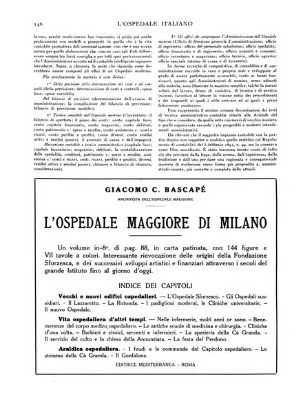 L'ospedale italiano giornale di scienza e di tecnica ospedaliera