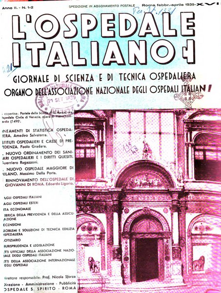 L'ospedale italiano giornale di scienza e di tecnica ospedaliera