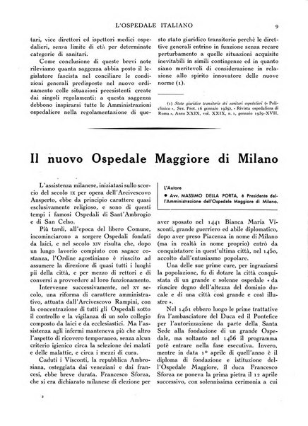 L'ospedale italiano giornale di scienza e di tecnica ospedaliera