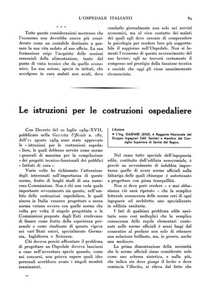 L'ospedale italiano giornale di scienza e di tecnica ospedaliera