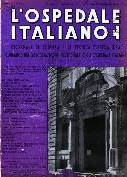 L'ospedale italiano giornale di scienza e di tecnica ospedaliera