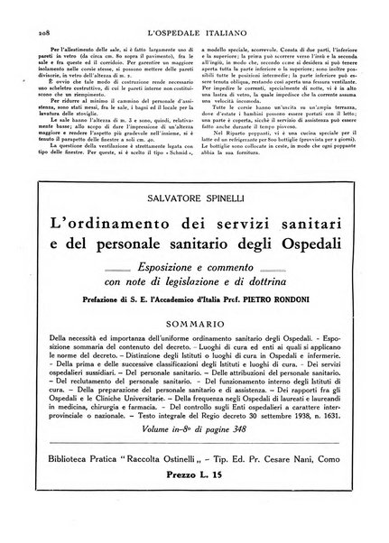 L'ospedale italiano giornale di scienza e di tecnica ospedaliera