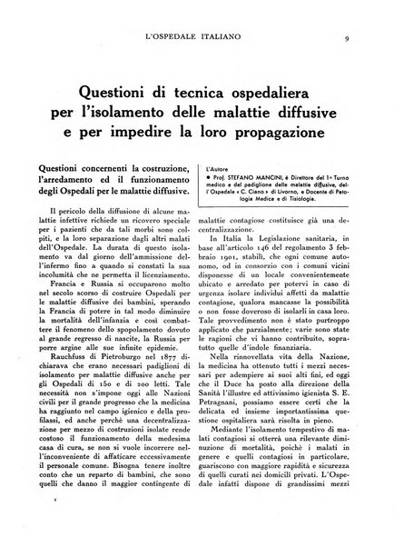 L'ospedale italiano giornale di scienza e di tecnica ospedaliera