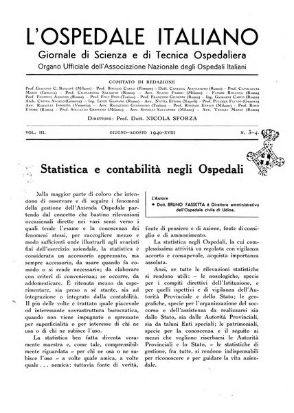 L'ospedale italiano giornale di scienza e di tecnica ospedaliera