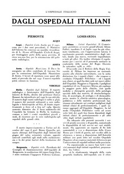 L'ospedale italiano giornale di scienza e di tecnica ospedaliera