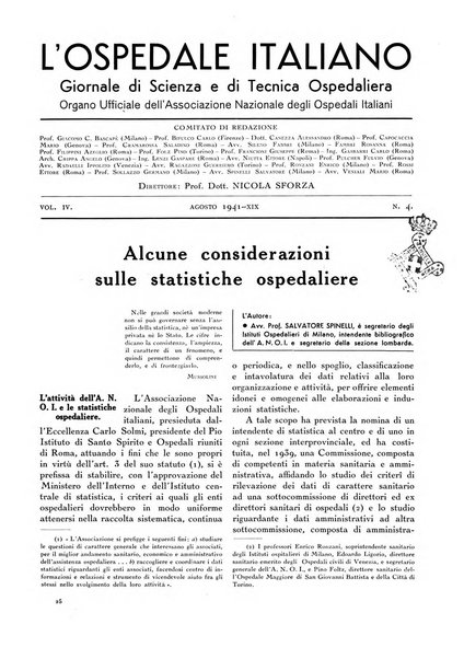 L'ospedale italiano giornale di scienza e di tecnica ospedaliera