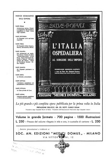 L'ospedale italiano giornale di scienza e di tecnica ospedaliera