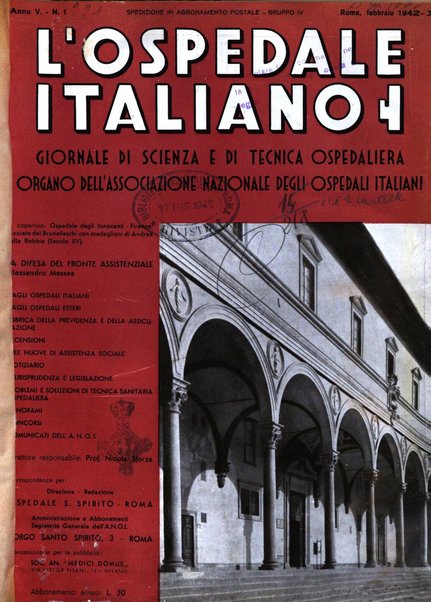 L'ospedale italiano giornale di scienza e di tecnica ospedaliera