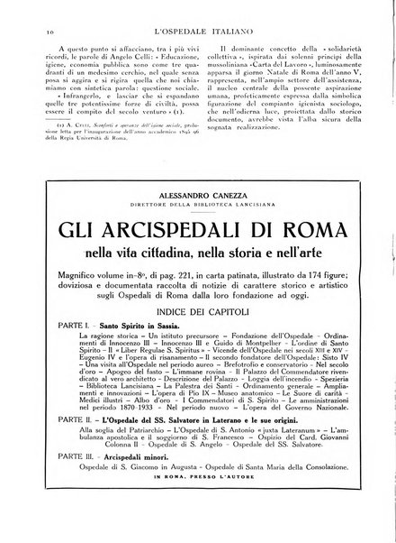 L'ospedale italiano giornale di scienza e di tecnica ospedaliera