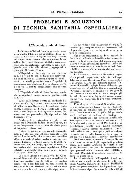 L'ospedale italiano giornale di scienza e di tecnica ospedaliera