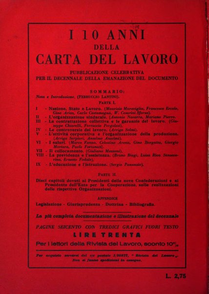 Supplemento giuridico della rivista del lavoro rassegna critica di giurisprudenza