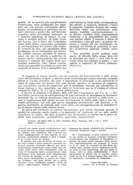 Supplemento giuridico della rivista del lavoro rassegna critica di giurisprudenza