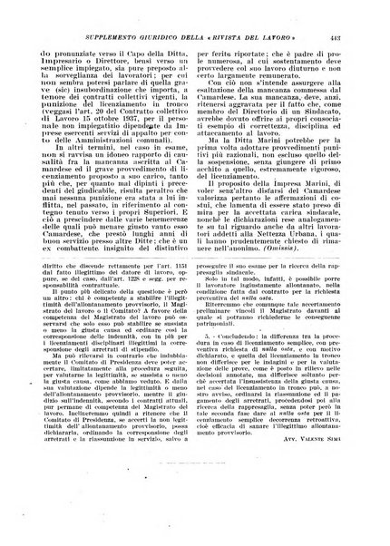 Supplemento giuridico della rivista del lavoro rassegna critica di giurisprudenza