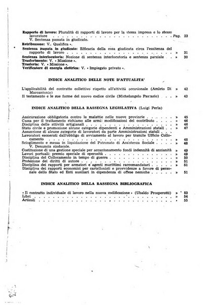 Supplemento giuridico della rivista del lavoro rassegna critica di giurisprudenza