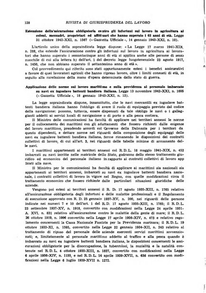 Supplemento giuridico della rivista del lavoro rassegna critica di giurisprudenza