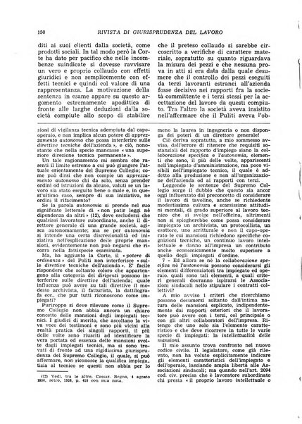 Supplemento giuridico della rivista del lavoro rassegna critica di giurisprudenza