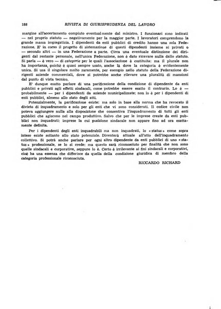 Supplemento giuridico della rivista del lavoro rassegna critica di giurisprudenza