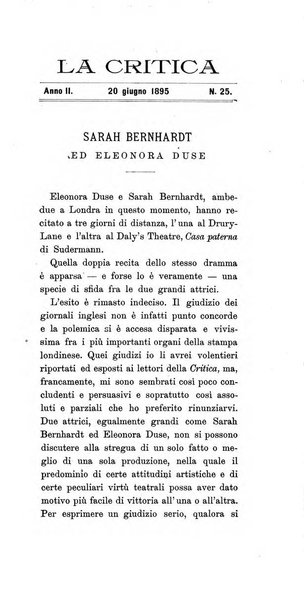 La critica rivista settimanale di arte