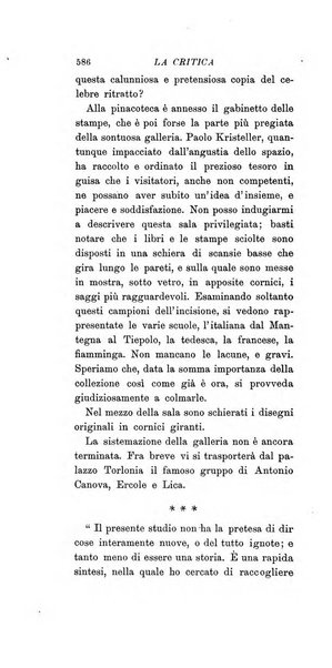 La critica rivista settimanale di arte