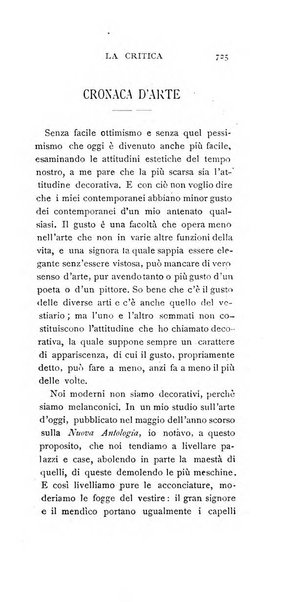 La critica rivista settimanale di arte