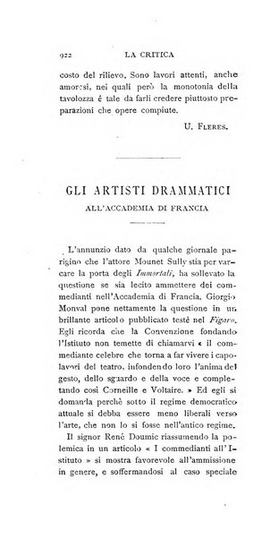 La critica rivista settimanale di arte