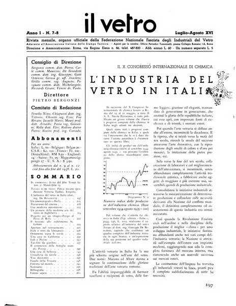 Il vetro rivista mensile