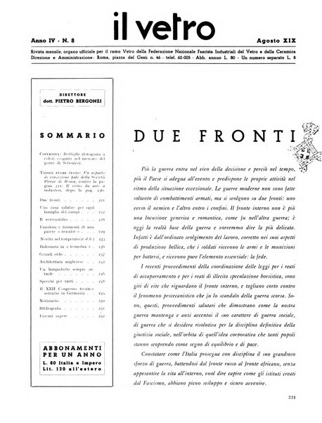 Il vetro rivista mensile