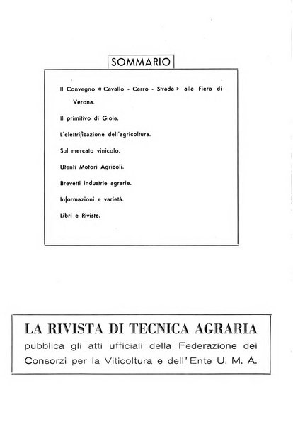 La rivista di tecnica agraria