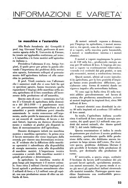 La rivista di tecnica agraria