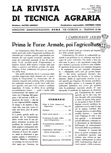 La rivista di tecnica agraria