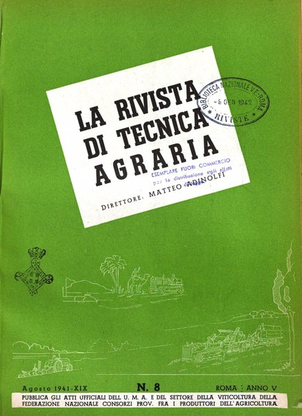 La rivista di tecnica agraria