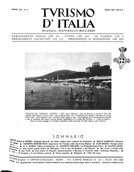 Turismo d'Italia rassegna mensile