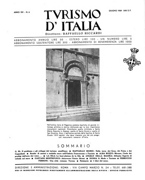 Turismo d'Italia rassegna mensile