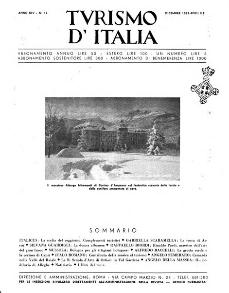 Turismo d'Italia rassegna mensile