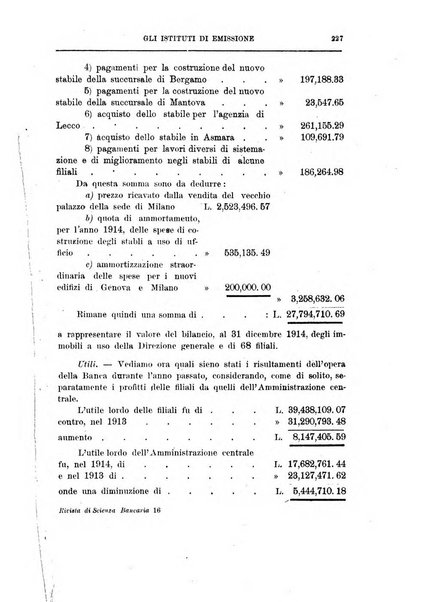 Rivista di scienza bancaria e di economia attuariale e commerciale