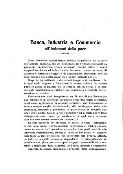 Rivista di scienza bancaria e di economia attuariale e commerciale