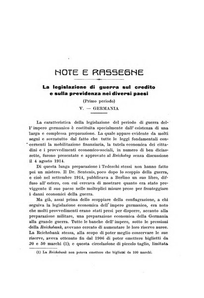 Rivista di scienza bancaria e di economia attuariale e commerciale