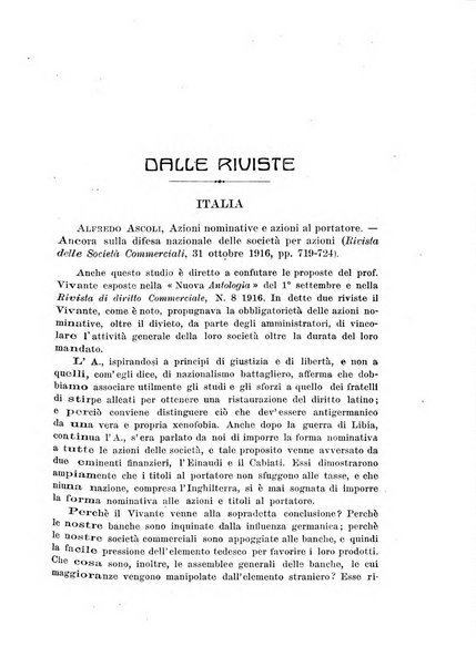 Rivista di scienza bancaria e di economia attuariale e commerciale