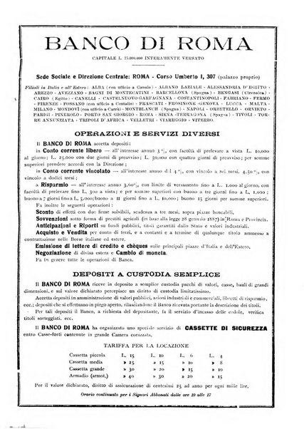 Rivista di scienza bancaria e di economia attuariale e commerciale