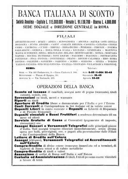 Rivista di scienza bancaria e di economia attuariale e commerciale