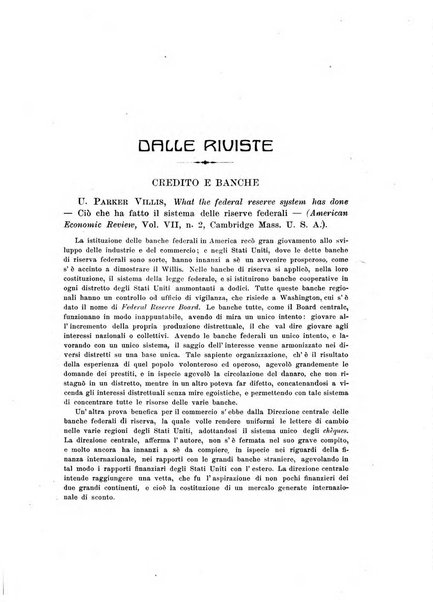 Rivista di scienza bancaria e di economia attuariale e commerciale