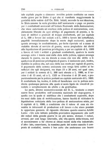 Rivista di scienza bancaria e di economia attuariale e commerciale