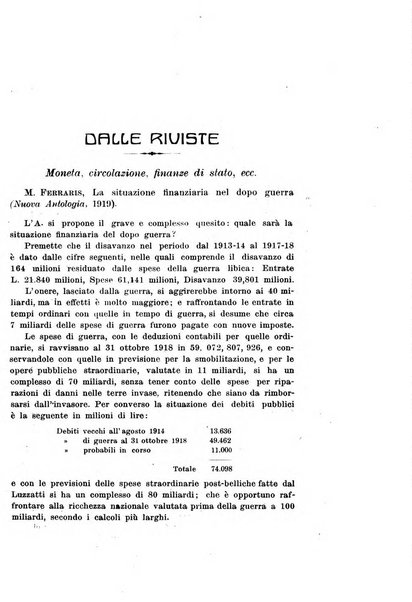 Rivista di scienza bancaria e di economia attuariale e commerciale