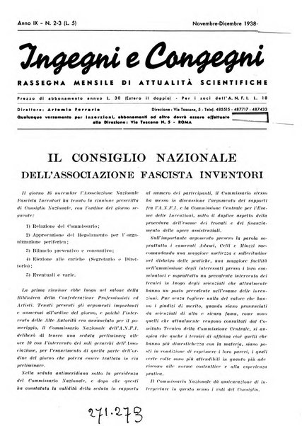 Ingegni e congegni le attualita scientifiche