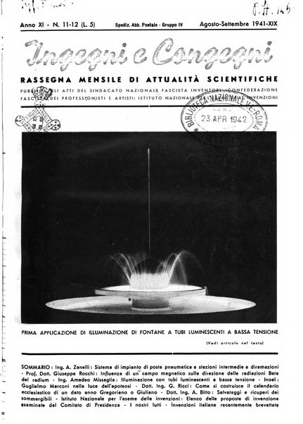 Ingegni e congegni le attualita scientifiche