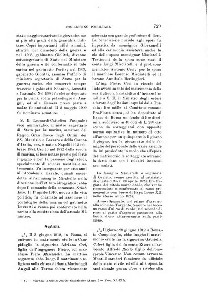 Giornale araldico-storico-genealogico pubblicazione ufficiale dell'Istituto araldico armerista italiano