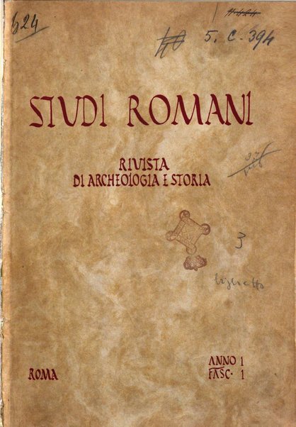 Studi romani rivista di archeologia e storia