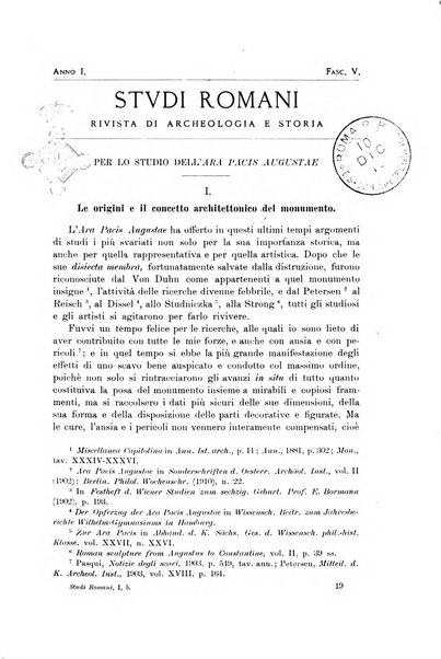 Studi romani rivista di archeologia e storia