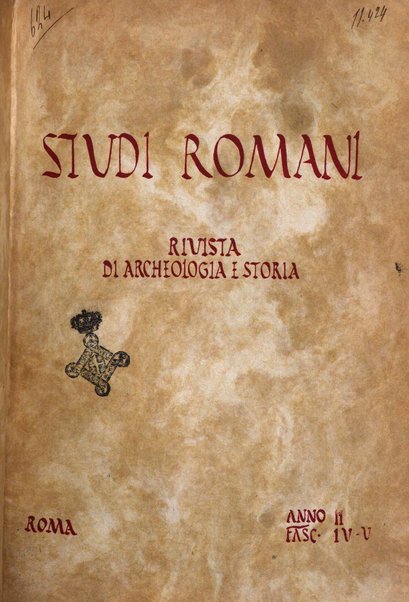 Studi romani rivista di archeologia e storia